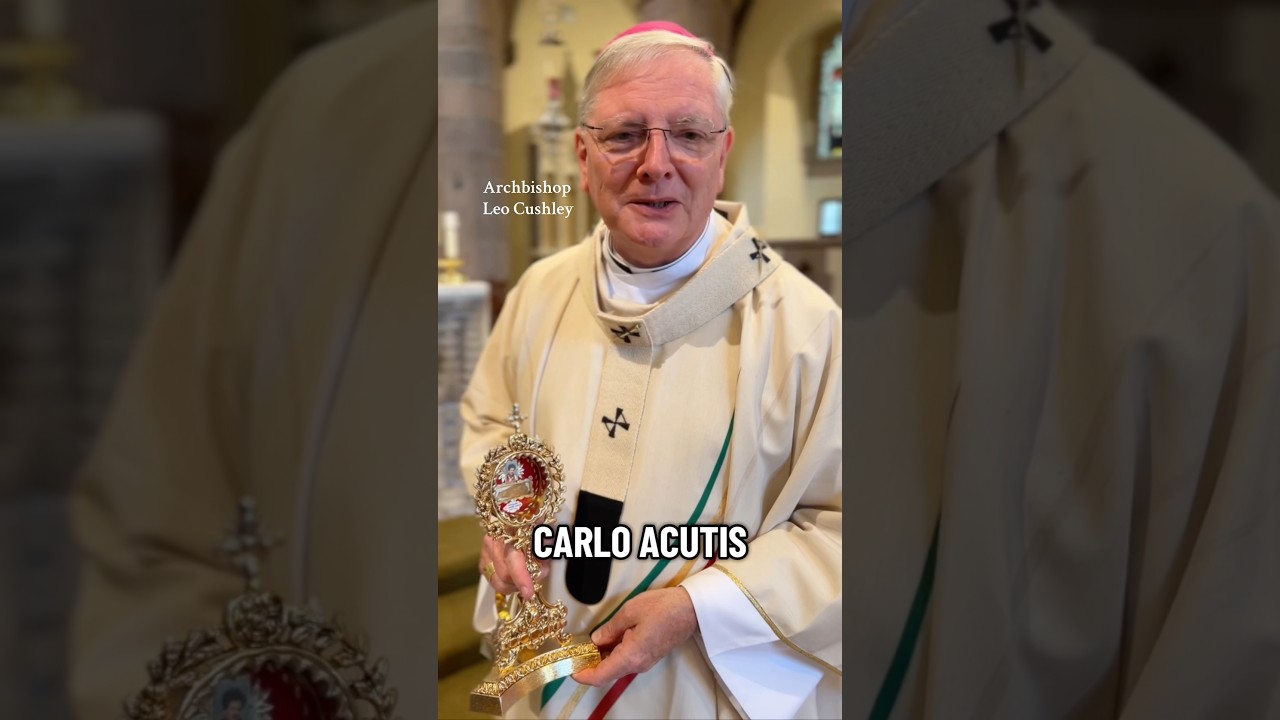 Relics of St Carlo Acutis are at St Mary’s Cathedral, Edinburgh, until Mon. St Carlo, pray for us!