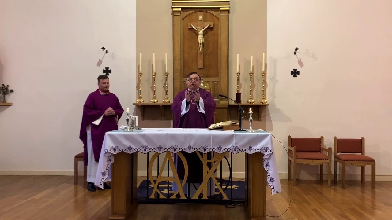 Holy Mass in Polish.