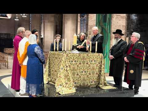 Princess Royal joins faith leaders to light candles for peace and unity